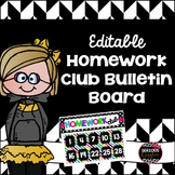 EDITABLE Homework Club Bulletin Board Set