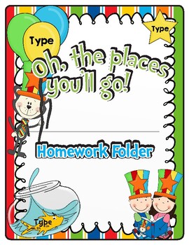 free editable homework folder cover