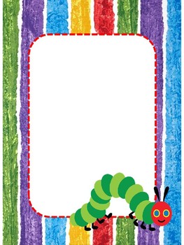 editable hungry caterpillar labels by tashas teaching tools tpt