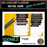 EDITABLE IEP Teacher Planner-Neutral theme for Special Education
