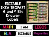 EDITABLE Ikea Trofast Bin Labels