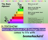EDITABLE Interactive Music Alphabet/Solfege Scale and Boom