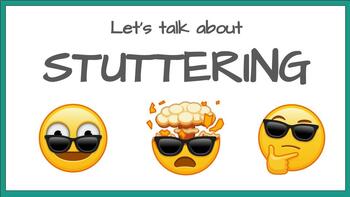 Preview of EDITABLE Interactive classroom presentation on STUTTERING