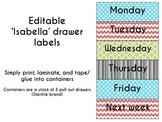 EDITABLE ~  'Isabella' drawer labels