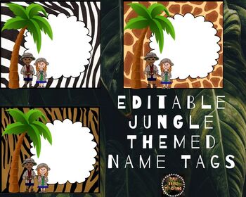 Jungle Theme Name s Worksheets Teaching Resources Tpt