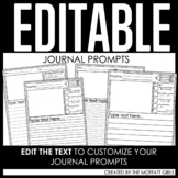 EDITABLE Journal Prompts