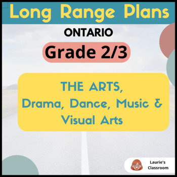 Preview of LONG RANGE PLANS-Grade 2/3 The Arts: drama, dance, music, visual arts- EDITABLE