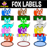 EDITABLE Labels / Name Tags - Fox Theme | Classroom Decor