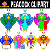 PEACOCK CLIP ART - PEACOCK THEME CLIP ART SET | CLASSROOM DECOR