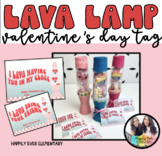EDITABLE Lava Lamp Groovy Valentine's Day Gift Tag