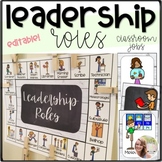 EDITABLE Leadership Roles and Classroom Jobs- White Farmhouse