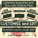 EDITABLE Learning Intentions | WALT WILF | PowerPoint | Go