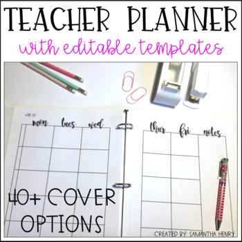 Preview of Teacher Planner *EDITABLE*