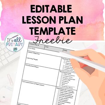Preview of Lesson Plan Template - EDITABLE
