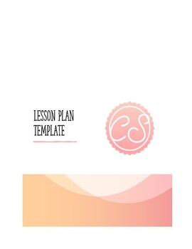 Preview of EDITABLE Lesson Plan Template For All Subjects
