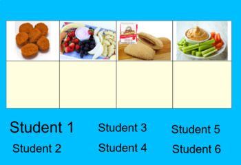 Preview of EDITABLE Lunch Choice Board | SMART Notebook