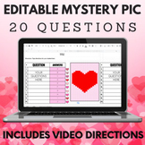 EDITABLE MYSTERY PUZZLE TEMPLATE  | Valentines Day Themed 