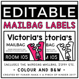 EDITABLE Mail Bag Labels #1