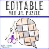 EDITABLE Martin Luther King Jr - Create your own puzzles! 