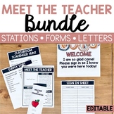 Meet the Teacher BUNDLE - Stations, Forms, and More! {Boho