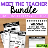 Meet the Teacher BUNDLE - Stations, Forms, and More! {Prin