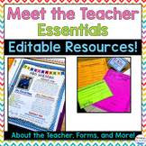 Editable Meet the Teacher Essentials