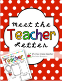 EDITABLE Meet the Teacher Letter Template Open House Letter