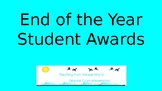 EDITABLE Middle and High School End of the Year Classroom 