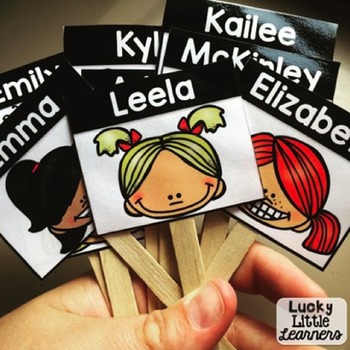 EDITABLE Mini Name Tag Labels by Lucky Little Learners | TpT