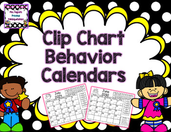 Preview of EDITABLE Monthly Behavior Calendars 2024-2030