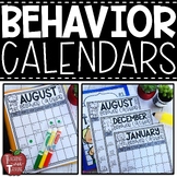 EDITABLE Monthly Behavior Calendars with Parent Note