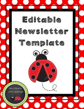 Preview of EDITABLE Monthly Newsletter