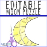 EDITABLE Moon Puzzle: Use for moon phases, books, or other