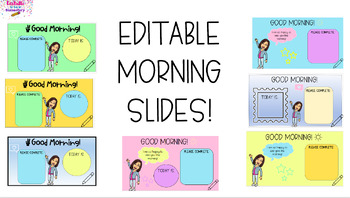 Preview of EDITABLE Morning Slides!