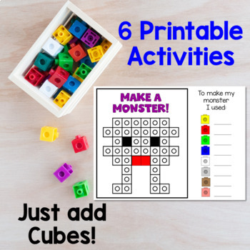 Learning Resources' Printable Spring Mathlink Cube Measuring Worksheet -  Fun and Educational Activity for Kids