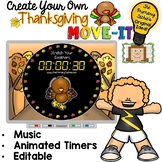 EDITABLE  Move It - Thanksgiving Brain Breaks