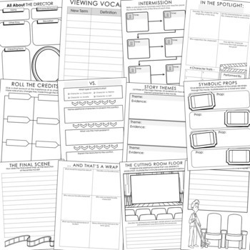 EDITABLE Movie Guide Study Activity for ANY Film or Musical | Generic ...