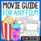 EDITABLE Movie Guide Study Activity for ANY Film or Musica