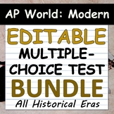EDITABLE Multiple-Choice Tests / MCQ - AP World History: M