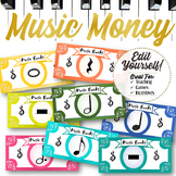 EDITABLE Music Money - INSTANT DOWNLOAD