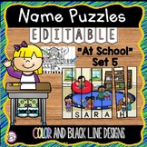 EDITABLE Name Practice Activity Puzzles