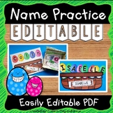 EDITABLE Name Practice Activity for Spring and Easter