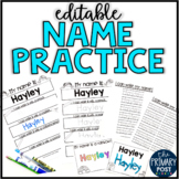 EDITABLE Name Practice Sheets