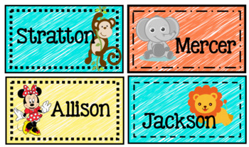 Preview of EDITABLE Name Tag Template