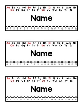 Black White Stripe Black Name Monogram Pencil/Pen Holder