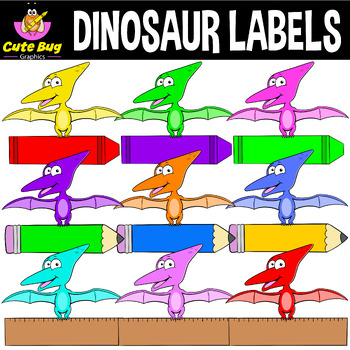 Preview of EDITABLE Name Tags / Name labels - Dinosaur Theme | Classroom Decor | Clipart