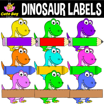 Preview of EDITABLE Name Tags / Name labels - Dinosaur Theme | Classroom Decor | Clipart