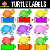 EDITABLE Name Tags / Name labels - Turtle Theme | Classroo