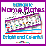 EDITABLE Name Tags or Name Plates