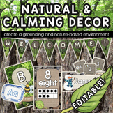 EDITABLE Natural & Calming Classroom Decor